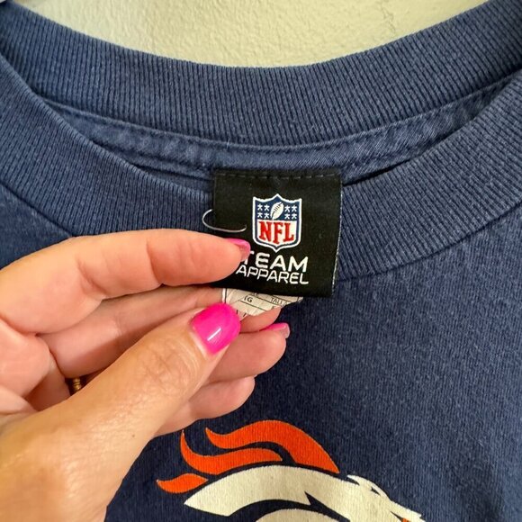 Men's NFL Team Apparel Denver Broncos Long Sleeve T Shirt Size XL - Picture 5 of 7